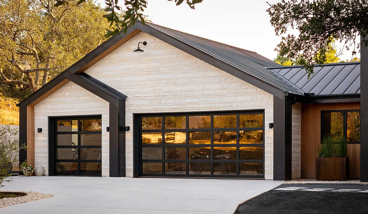 Clopay Avante aluminum glass garage door Kansas City